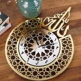 allah-swt-name-islamic-wall-clock-with-arabic-numbers-silver-and-gold-colored-elegant-gift-islamicwallartstore